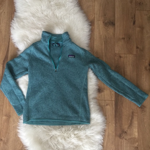 Patagonia Sweaters - Patagonia “Better Sweater” half zip. Teal